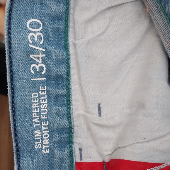 Tommy Hilfiger Denim Slim Tapered Light Blue sz 34/30 - Picture 8 of 9